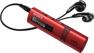 Sony Walkman NWZ-B183FR 4 GB -MP3-soitin FM-radiolla, punainen.