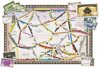 Ticket to Ride Map Collection # 5: UK -lisäosa strategiapeliin –  