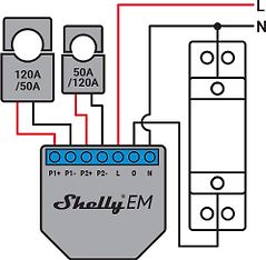 Shelly EM -relekytkin virrankulutuksen mittaukseen, Wi-Fi-verkkoon, kuva 6
