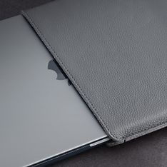 Woolnut Leather Sleeve -suojatasku 16" MacBook Pro, harmaa, kuva 7