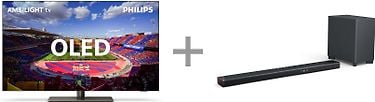 Philips OLED808 48" 4K OLED Ambilight Google TV + Fidelio B95 5.1.2. Dolby Atmos Soundbar -tuotepaketti