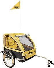 M-Wave Kids Ride Comfort -polkupyörän peräkärry, keltainen/musta