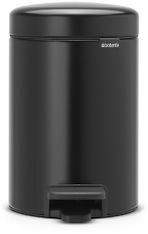 Brabantia Pedal Bin newIcon -roska-astia 3 l, matta musta