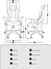 Arozzi Verona XL+ Gaming Chair -pelituoli, musta, kuva 7