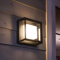 Philips Hue Econic Outdoor-älyseinä/kattovalaisin, musta, litteä, neliö, 26 cm, 1150 lm, kuva 13