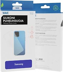 Wave silikonisuojus, Samsung Galaxy S21, läpinäkyvä, kuva 2