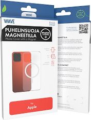 Wave MagSafe-yhteensopiva suojakuori, iPhone 14 Pro, läpinäkyvä