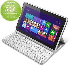 Acer ICONIA W700 11,6" Full HD/Intel Core i3-2365M/4 GB/64 GB SSD/Windows 8 -tablet + näppäimistö