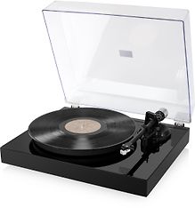 ProCaster LP-10 levysoitin Audio Technica AT-3600L äänirasialla, musta