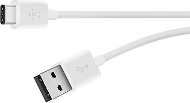 Belkin MIXIT USB Type-C - USB-A 2.0 -kaapeli, 1,8 m, valkoinen