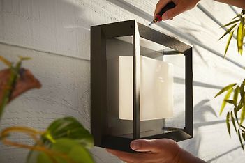 Philips Hue Econic Outdoor-älyseinä/kattovalaisin, musta, litteä, neliö, 26 cm, 1150 lm, kuva 6