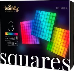 Twinkly Squares 3-extension - lisäpanelit, RGB