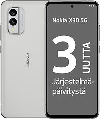 Nokia X30 5G -puhelin, 128/6 Gt, valkoinen, kuva 8