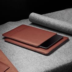 Woolnut Leather Sleeve -suojatasku 11" iPad Pro & Air, konjakki, kuva 6