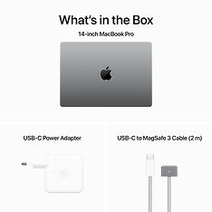 Apple MacBook Pro 14” M3 8 Gt, 512 Gt 2023 -kannettava, tähtiharmaa (MTL73), kuva 10