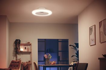 Philips Amigo Flat Fan Ceiling IR RD 20W+42W -tuuletinvalaisin, valkoinen, kuva 13