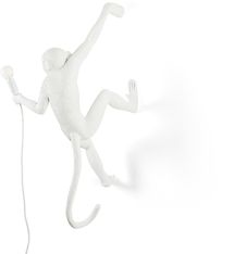 Seletti The Monkey Lamp Hanging Right -seinävalaisin, oikeakätinen, valkoinen, kuva 6