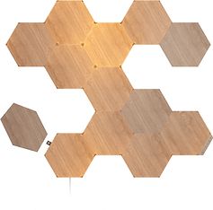 Nanoleaf Elements Wood Look Hexagons Starter Kit -aloituspakkaus, 13 panelin pakkaus, kuva 2