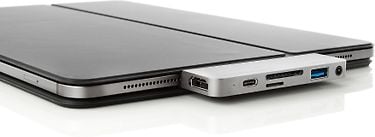 Hyper HyperDrive 6-in-1 USB-C Hub for iPad Pro / Air -adapteri, hopea, kuva 3