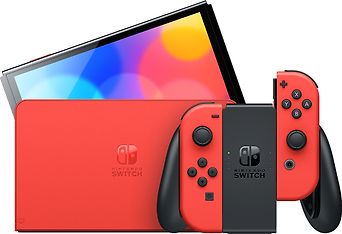 Nintendo Switch OLED - Mario Red Edition -pelikonsoli, punainen