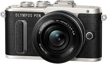 Olympus PEN E-PL8 -mikrojärjestelmäkamera, musta + pannukakkuobjektiivi + Corel PaintShop Pro 2020 Ultimate