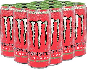 Monster Energy Ultra Watermelon -energiajuoma, 500 ml, 12-pack