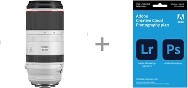 Canon RF 100-500mm F/4.5-7.1 L IS USM -objektiivi + Adobe Creative Cloud Photography Plan