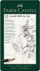 Faber-Castel Art Set 9000, 8B-2H, 12 kynää