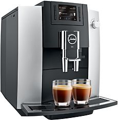 Jura E6 Platina -kahviautomaatti, musta/hopea