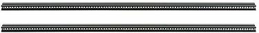 TipTop Audio Z-Rails 126HP Eurorack Mounting Rails -kiskot, musta