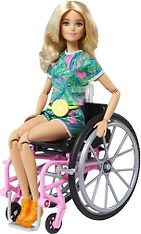 Barbie Fashionistas -pyörätuoli ja nukke, lajitelma