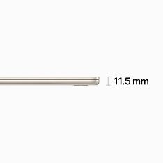 Apple MacBook Air 15" M2 8 Gt, 512 Gt 2023 -kannettava, tähtivalkea (MQKV3), kuva 3