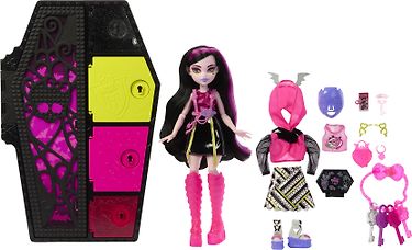 Monster High Skulltimate Secrets: Neon Frights Draculaura - muotinukke, kuva 5