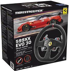 Thrustmaster F599XX Evo 30 Wheel Add-on, Alcantara -rattiosa T-sarjan rattirungoille, kuva 4