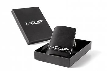 I-Clip Soft Touch Black  -korttikotelo, musta