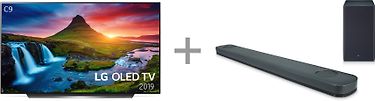 LG OLED77C9 77" Smart 4K Ultra HD OLED -televisio  + LG SK9Y -soundbar tarjoushintaan