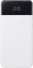 Samsung Galaxy A33 5G S View Wallet Cover -lompakkokotelo, valkoinen