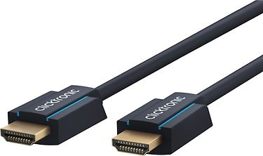 Clicktronic HDMI 2.0 High Speed with Ethernet -kaapeli, 1 m, musta