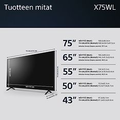 Sony X75WL 55" 4K LED Google TV, kuva 20