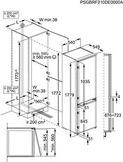 AEG OSC5S181ES 5000-sarjan -jääkaappipakastin, integroitava, kuva 7