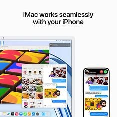 Apple iMac 24" M3 16 Gt, 256 Gt -tietokone, violetti (Z19P), kuva 7