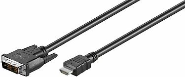 Goobay HDMI-DVI-D Single-link -kaapeli, 3 m, musta