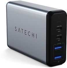 Satechi Dual USB-C 75W -matkalaturi, space gray