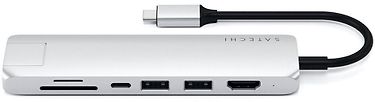 Satechi Slim USB-C MultiPort -adapteri, silver, kuva 2
