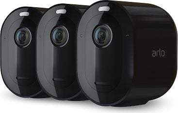 Arlo Pro 4 Spotlight -valvontakamera, 2K QHD, 3 kpl, musta