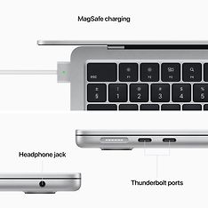 Apple MacBook Air 13" M2 16 Gt, 2 Tt 2022 -kannettava, hopea (MLY03), kuva 7