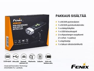 Fenix BC30R V2-pyörävalaisin, USB-ladattava, 1800 lm, kuva 11