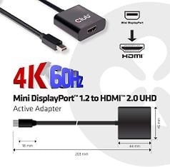Club 3D Mini Displayport 1.2 - HDMI 2.0 -adapteri, kuva 3