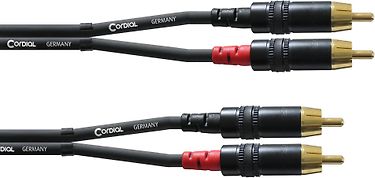 Cordial 2 x RCA uros - 2 x RCA uros -kaapeli, 60 cm