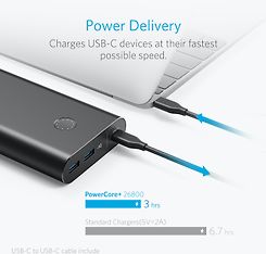 Anker PowerCore+ USB-C -varavirtalähde, 26800 mAh, musta, kuva 2